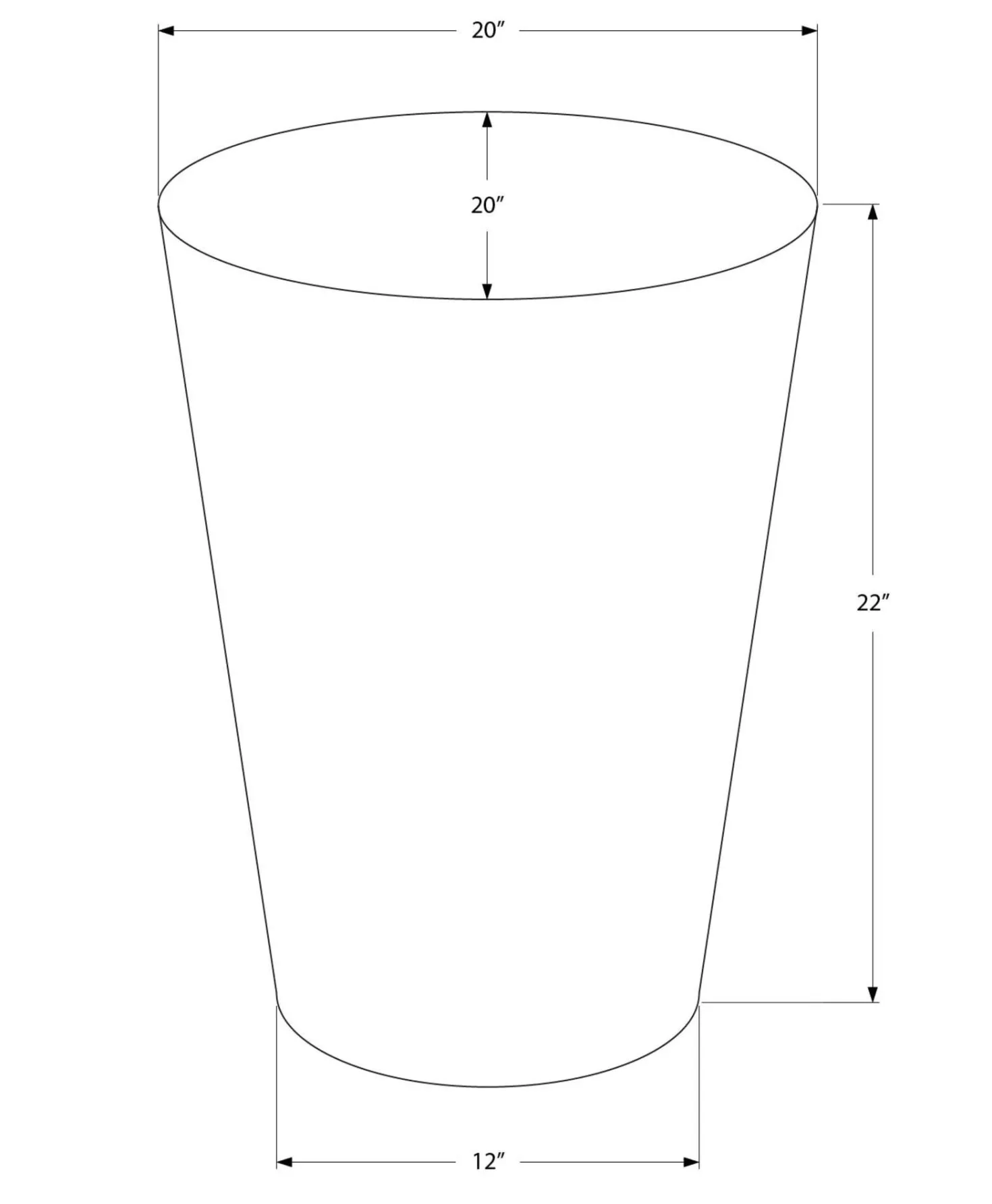 Table d'appoint - 22"H, table de bout drum métal gris - Monarch