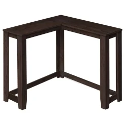 Table d'appoint - 48"L, console de coin espresso - Monarch