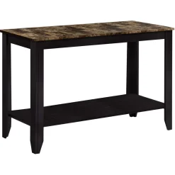 Table d'appoint - 44"L, espresso dessus marbre - Monarch