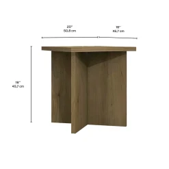 Table d’appoint à piètement croisé