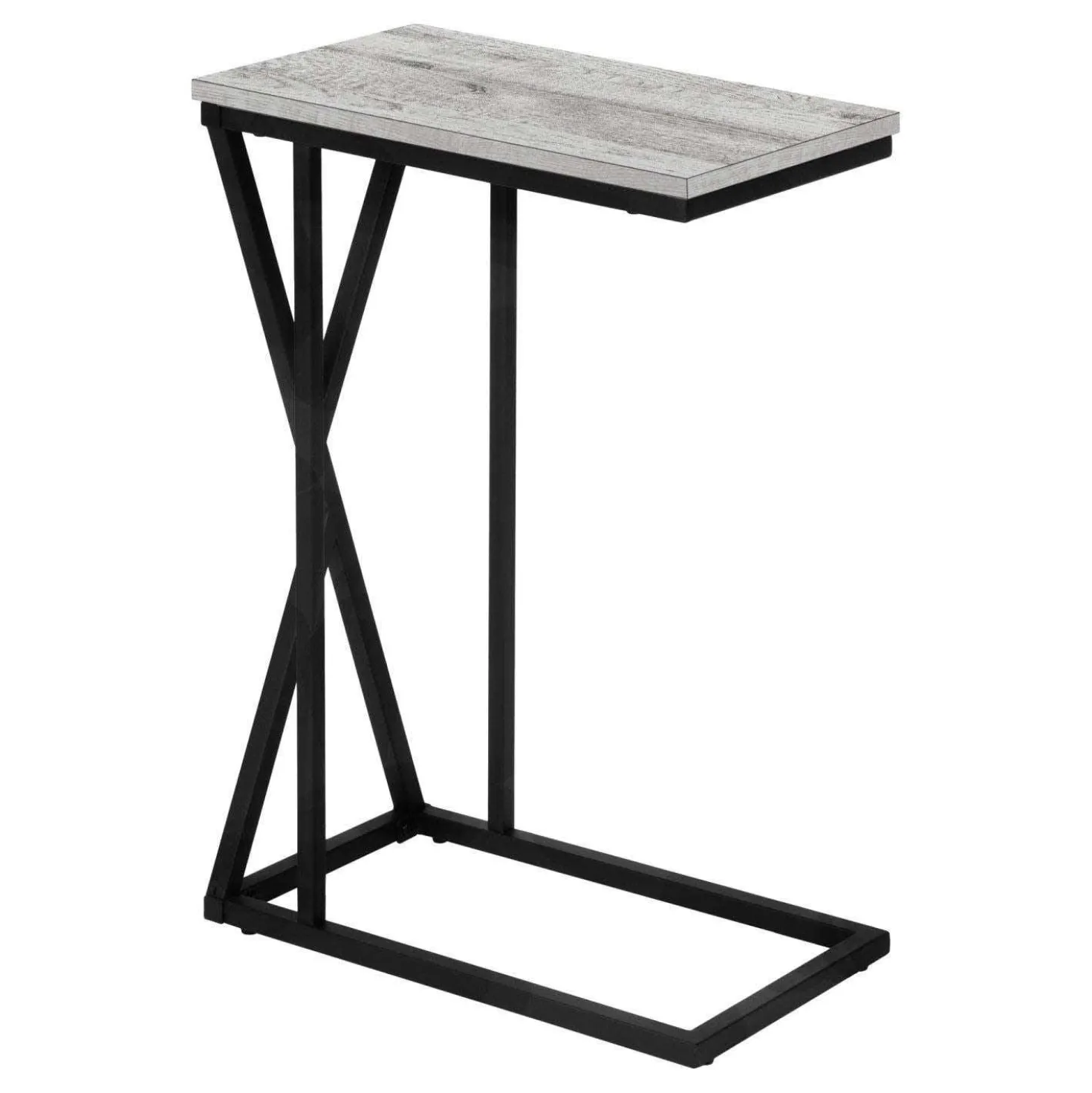 Table d'appoint en c - base avec motif des triangles asymétriques, rectangul - Monarch