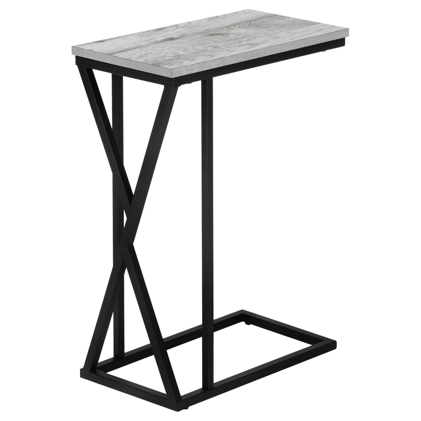 Table d'appoint en c - base avec motif des triangles asymétriques, rectangul - Monarch