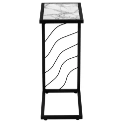 Table d'appoint en c - base avec motif de vagues, rectangulaire - 25