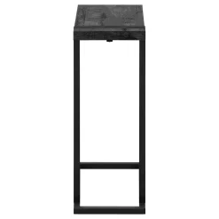 Table d'appoint en c - dessus épais, rectangulaire - 25