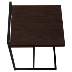 Table d'appoint en forme de c - dessus de panneau épais, large, rectangulai - Monarch