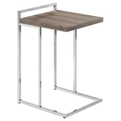 Table d'appoint en forme de c - dessus de panneau épais, large, rectangulai - Monarch