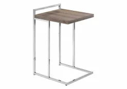 Table d'appoint en forme de c - dessus de panneau épais, large, rectangulai - Monarch
