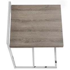 Table d'appoint en forme de c - dessus de panneau épais, large, rectangulai - Monarch