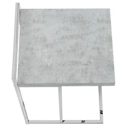 Table d'appoint en forme de c - dessus de panneau épais, large, rectangulai - Monarch