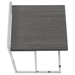 Table d'appoint en forme de c - dessus de panneau épais, large, rectangulai - Monarch