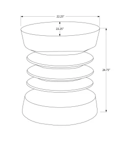 Table d'appoint intérieur ou extérieur 25