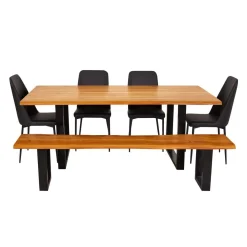 Table de 84 pouces avec 4 chaises