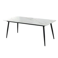 Table en pierre sintérisée avec 4 chaises