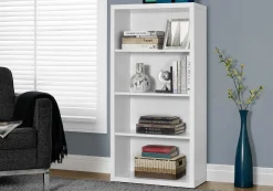 Étagère - 48"H, blanche avec tablettes ajustable - Monarch