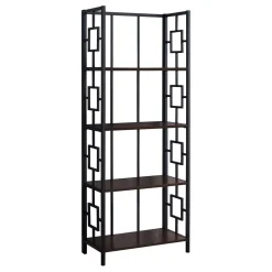 Étagère - 62"H, espresso, métal noir - Monarch