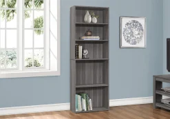 Étagère - 72"H, gris avec 5 tablettes - Monarch