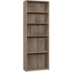 Étagère - 72"H, taupe foncé avec 5 tablettes - Monarch