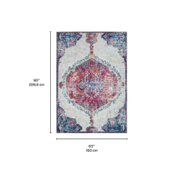 Tapis intérieur lavable à la machine - 5 x 7