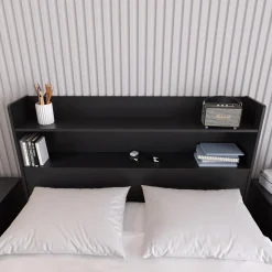 Tête de lit avec rangement, double - Nexera